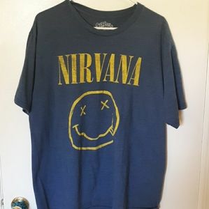 Nirvana Band Short Sleeved Shirt